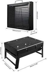 Portable Stainless Steel Charcoal BBQ Grill