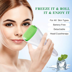 Reusable Ice Roller for Face and Eyes, Cooling Facial Massage Tool for Skincare